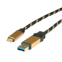 ROLINE GOLD USB 3.1 Cable, A-C, M/M, 1.0 m