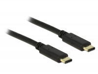 Delock Cable USB Type-C™ 2.0 male > USB Type-C™ 2.0 male 2.0 m black