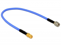 Delock Antenna Cable RP-SMA Plug > RP-SMA Jack (RG-402 semi flexible, 30 cm) low loss