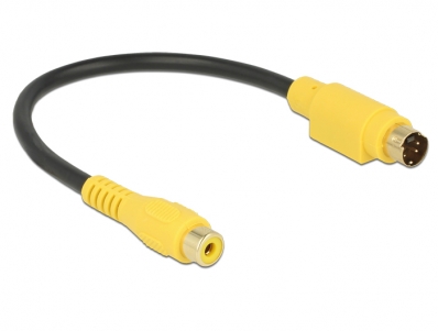 Delock Cable S-Video mini DIN 4 pin male > Cinch female 20 cm