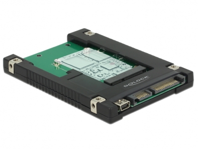 Delock 2.5″ Converter SATA 22 pin / USB 2.0 Type Mini-B > 1 x mSATA / Mini PCIe Slot