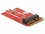 Delock Adapter Mini PCIe > M.2 Key E slot