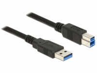Delock Cable USB 3.0 Type-A male > USB 3.0 Type-B male 5.0 m black