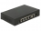 Delock Gigabit Ethernet Switch 4 Port PoE + 1 RJ45 + 1 SFP