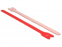 Delock Hook-and-loop fasteners L 300 mm x W 12 mm 10 pieces red