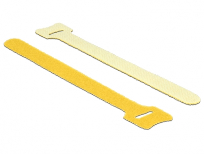 Delock Hook-and-loop fasteners L 150 mm x W 12 mm 10 pieces yellow