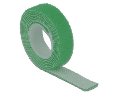 Delock Hook-and-loop fasteners L 1 m x W 13 mm roll green