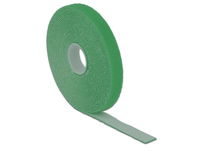 Delock Hook-and-loop fasteners L 5 m x W 13 mm roll green