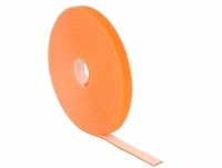 Delock Hook-and-loop fasteners L 10 m x W 13 mm roll orange