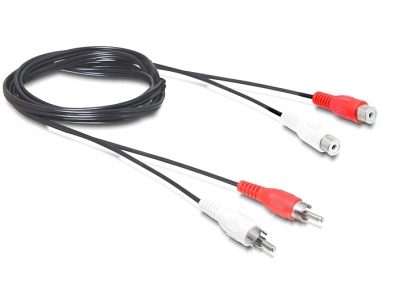 Delock Cable RCA 2 x male > RCA 2 x female 10 m