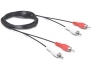 Delock Cable RCA 2 x male / male 2.5 m