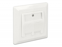 Delock Keystone Wall Outlet 2 Port