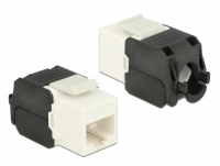 Delock Keystone Module RJ45 jack > LSA Cat.6A UTP white