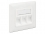 Delock Keystone Wall Outlet 3 port compact