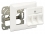 Delock Keystone Wall Outlet 3 port compact