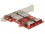 Delock Adapter 2 x Mini SAS SFF-8087 female > 2 x Mini SAS SFF-8088 female Low Profile Form Factor