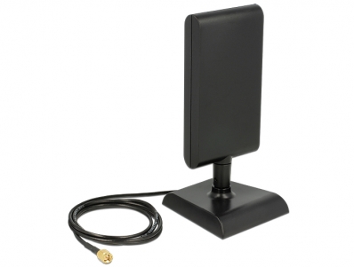 Delock LTE Antenna SMA plug 2 - 4 dBi omnidirectional with magnetic base and connection cable (ULA 100, 1 m) black