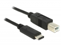 Delock Cable USB Type-C™ 2.0 male > USB 2.0 Type-B male 0.5 m black