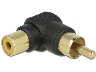 Delock Adapter RCA male > RCA female 90° angled