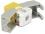 Delock Keystone Module RJ45 jack > LSA Cat.6 UTP yellow