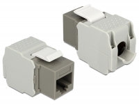 Delock Keystone Module RJ45 jack > LSA Cat.6 UTP grey