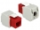 Delock Keystone Module RJ45 female > LSA Cat.6 UTP red