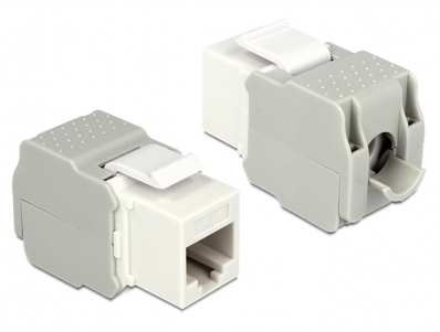 Delock Keystone Module RJ45 jack > LSA Cat.6 UTP white