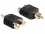 Delock Adapter 2 x RCA female > 1 x RCA male