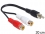 Delock Cable RCA 2 x female > RCA 1 x male 0,2 m