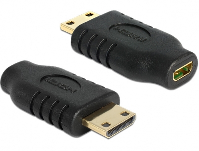 Delock Adapter High Speed HDMI with Ethernet – mini C male > micro D female