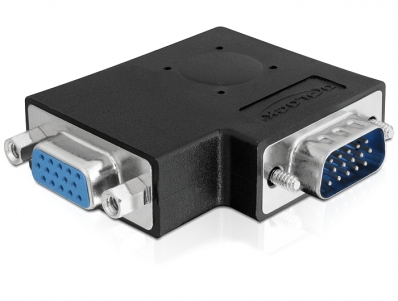 Delock Adapter VGA male / female 90° sideways angled