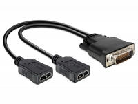 Delock Adapter DMS-59 male > 2 x HDMI female 20cm