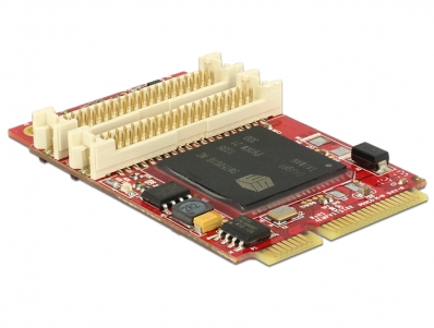 Delock Module MiniPCIe I/O PCIe full size Graphics Adapter for VGA / DVI / HDMI -40 °C ~ 85 °C