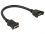 Delock Cable HDMI A female > HDMI A female panel-mount 25 cm