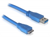 Delock Cable USB 3.0 type-A male > USB 3.0 type Micro-B male 2 m blue