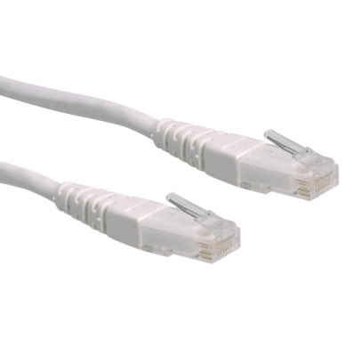 ROLINE UTP Patch Cord, Cat.6, white, 0.5 m