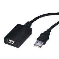 ROLINE USB 2.0 Extension Cable, 1 Port, black, 5.0 m