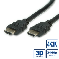 VALUE HDMI Ultra HD Cable + Ethernet, M/M, black, 3.0 m