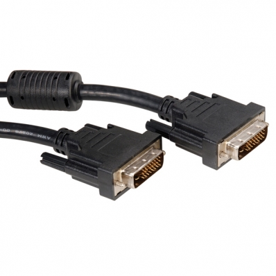 ROLINE DVI Cable, DVI (24+1), Dual Link, M/M, 2.0 m