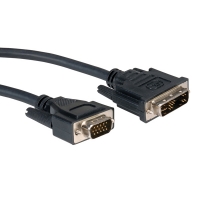 ROLINE DVI Cable, DVI (12+5) - HD15, M/M, 5.0 m