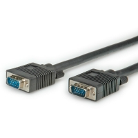 Secomp SVGA Cable, HD15 M - HD15 M, black, 6.0 m