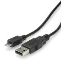 ROLINE USB 2.0 Cable, A - Micro B, M/M, 3.0 m