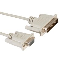 ROLINE Modem Cable, DB9 F - DB25 M, 6.0 m