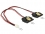 Delock Cable Power 2 pin female > 2 x SATA 15 pin receptacle (5 V) metal 20 cm