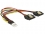 Delock Cable Power Floppy 4 pin male > 2 x SATA 15 pin female metal 20 cm