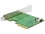 Delock PCI Express x4 Card > 1 x internal SFF-8654 4i NVMe – Low Profile Form Factor