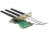 Delock PCI Express Card > 1 x internal M.2 Key A Slot with 3 external Antennas – Low Profile Form Factor