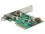 Delock PCI Express x4 Card > 1 x external USB Type-C™ female + 1 x external USB 3.1 Gen 2 Type-A female