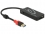 Delock External USB 3.1 Gen 1 Hub USB Type-A > 3 x USB Type-A + 2 Slot SD Card Reader
