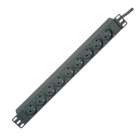 ROLINE PDU for Cabinet, 9x socket, 45°, 16A, UTE Version, black, 2.0 m